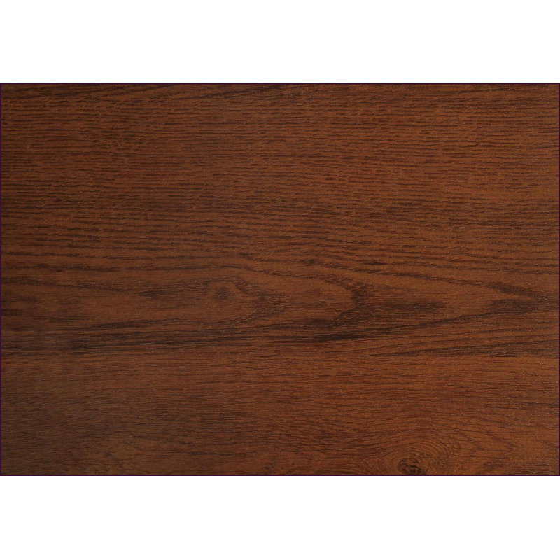 Bureaux, bureau d'ordinateur moderne de L 48 po avec configuration réversible Tiroirs de rangement, stratifié brun cerise & amp; Métal noir | Cerise | Panneau de particules