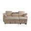 Ensemble de canapé modulaire multi-fonctionnel avec plateau porte-gobelet amovible, chaise de rangement intégrée et dossiers réglables-100849879