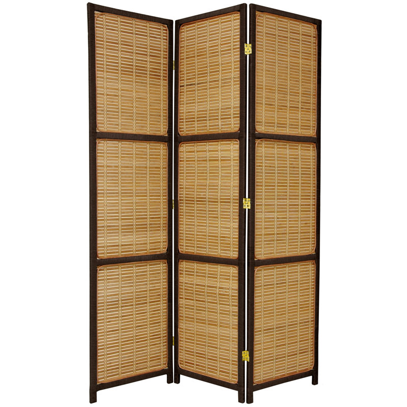 Pavillon de jardin permanent en métal Cloison pliante Tall Rushes, 3, Marron foncé