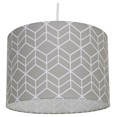 20cm H Cotton Drum Pendant Shade ( Uno )