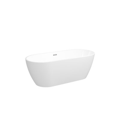 66.9'' x 29.5'' Freestanding Soaking Acrylic Bathtub
