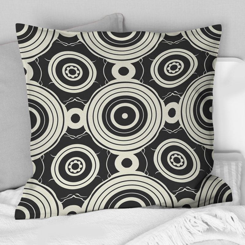 Coussin White Modern Octagon II - Modern, H 16 po x l 16 po