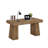 55.12" Modern Light  Wooden Executive Office Desk With Double Pedestal For Office(Only Table,No Chair)