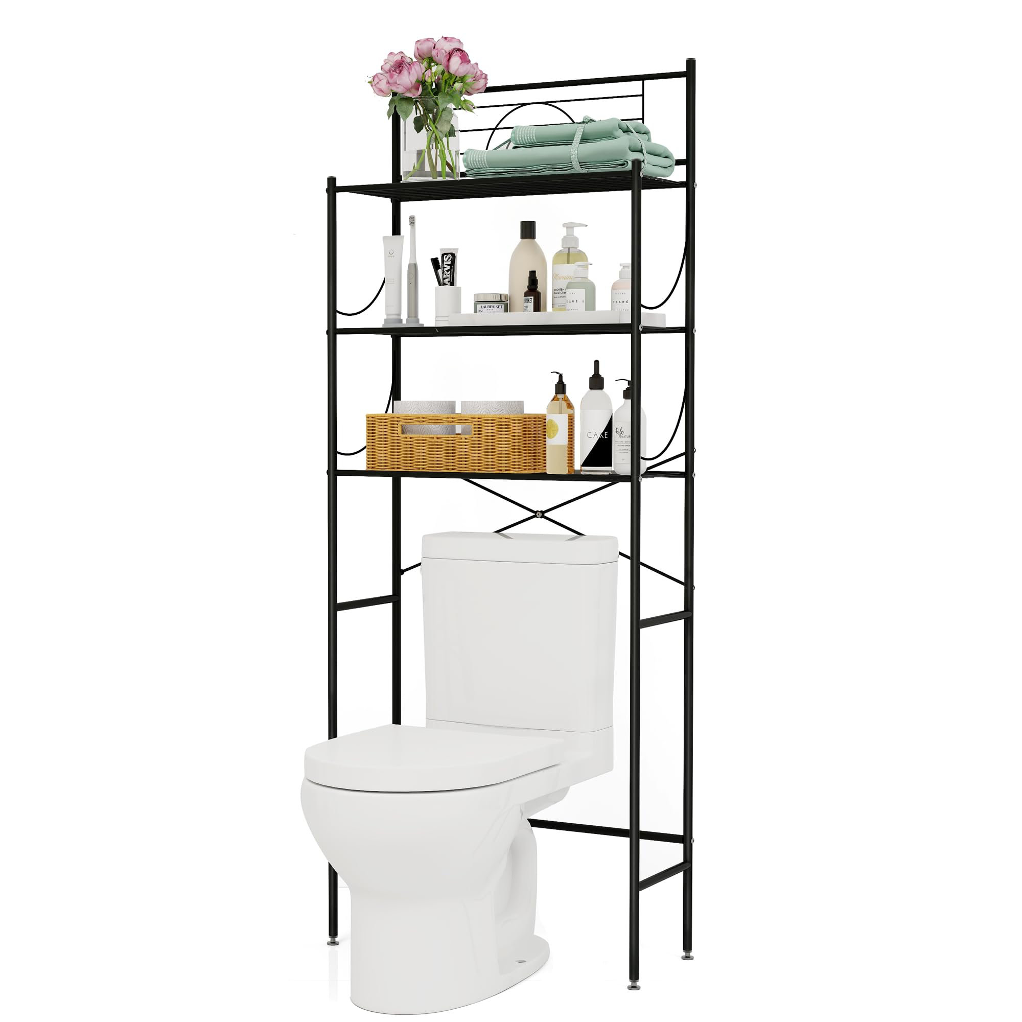 Rebrilliant Opeyemi Metal Freestanding Over The Toilet Storage | Wayfair