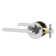 Dune Privacy Door Lever with Push Button and Round Rosette