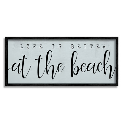 «Life's Better At Beach», bleu nautique doux