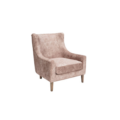 Hi Back Accent Chair - Brown, 1.8 Density Foam Filled Cushion, Padded Sides & For Calming Time, Fabric, Sinous Springs In Brown And Tranquil Area,