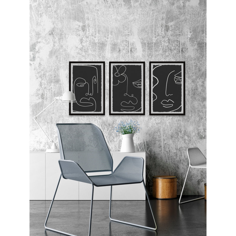 Futur beauté triptyque, H 24 po x l 16 po