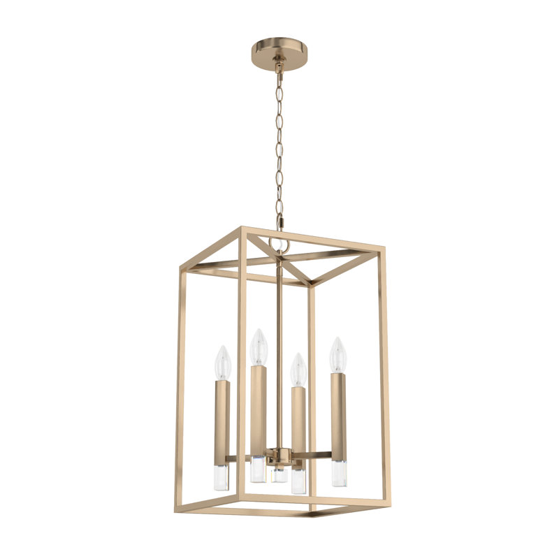 Hunter Sunjai 4 Light Pendant 13 Inch Ceiling Light Fixture, Alturas Gold