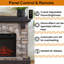 40'’ Electric Fireplace With Faux Stone Mantle-1480540947-1480540944