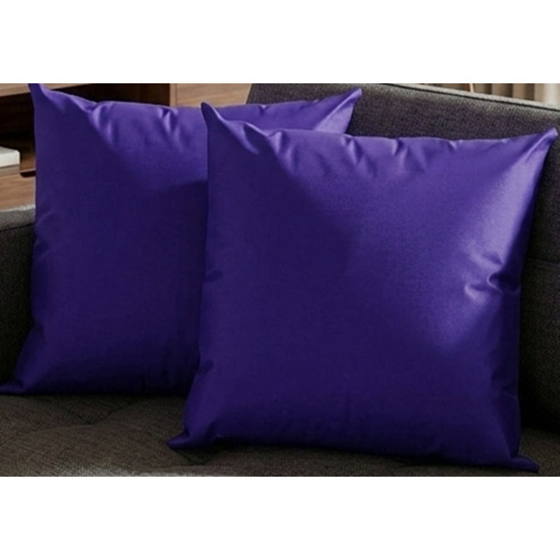 Housses de coussin décoratives faites à la main 16 po x 16 po, Mauve foncé