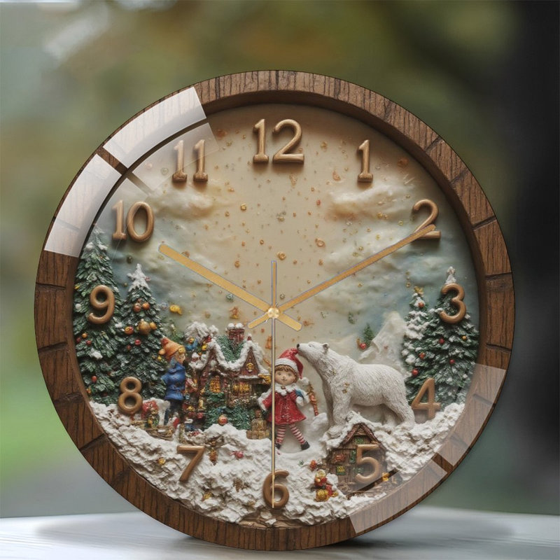 Horloge murale 12 po avec horloge murale