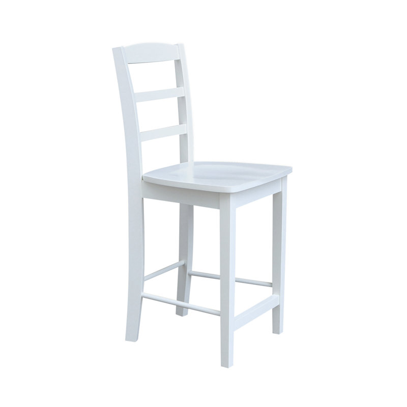 Tabouret de comptoir 24 po Klynn, Blanc