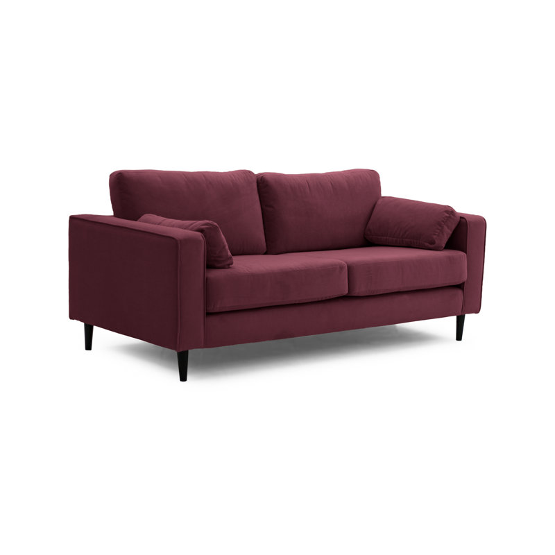 Millerville Velvet Sofa, Aubergine, 93"H x 140"W x 93"D