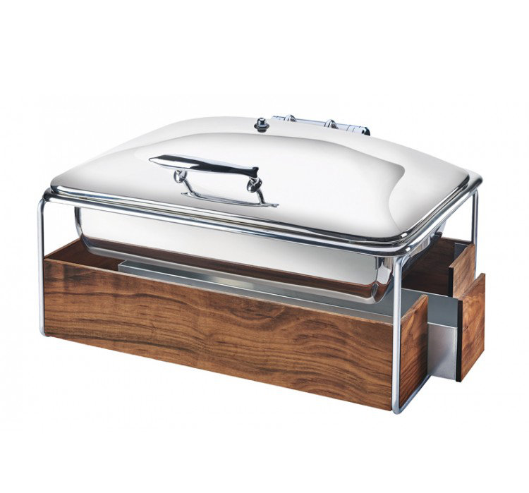 Mid-Century Chafer with Trim, Chrome