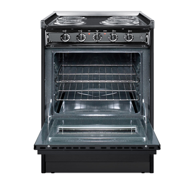 Summit Appliance 24" 2.9 Cubic Feet Electric Free Standing Range
