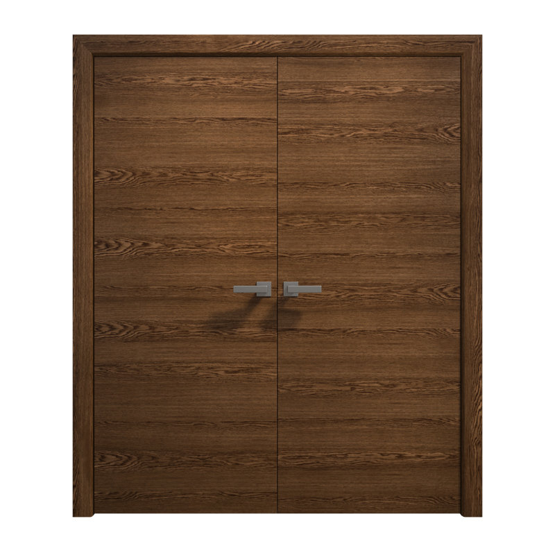 Portes doubles intérieures intérieures | Ego 5000 | Cadre de panneau intérieur en bois massif | Portes modernes pour placard