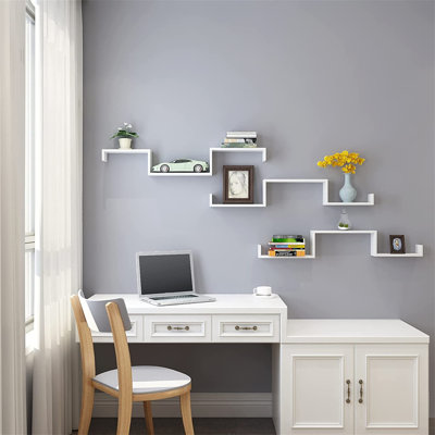 Lamberti 3 Piece Solid Wood Floating Shelf