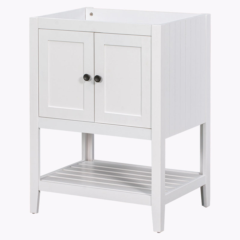 Bases de meuble-lavabo de salle de bain sans lavabo supérieur, Blanc