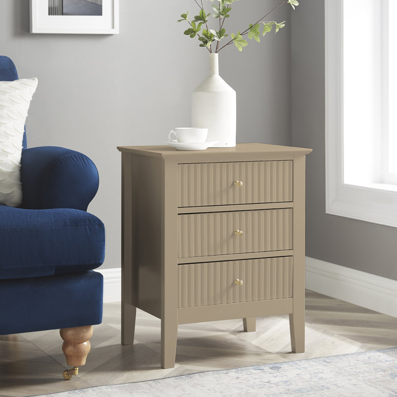 Olivarria 48cm W Bedside Table, Tan