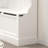 Multi-Use Hall Tree With Shoe Storage Bench And 5 Hooks, Elegant White Entryway Organizer