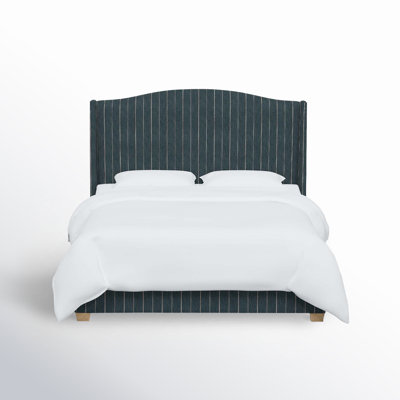 Allis Upholstered Wingback Bed