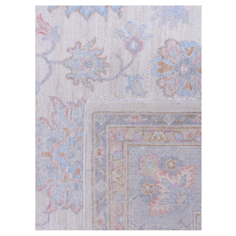Davey Hand Knotted 8x10 Ivory Rug
