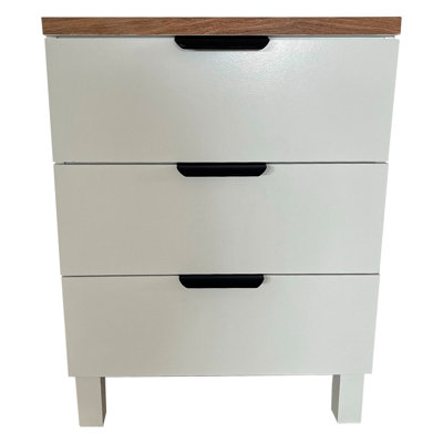 Regnald 44cm W Manufactured Wood Bedside Table