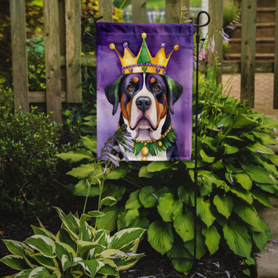 Double Sided 15.5'' H x 11.25'' W Polyester Mardi Gras Garden Flag