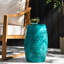 Table d'appoint Chic Teal Lace Cut, l 12,41 po x P 12,41 po H 18,38 po, structure en métal, sans assemblage