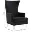 Fauteuil à oreilles en velours Bree d'une largeur de 73,914 cm-1596888254
