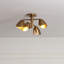 Plafonnier en laiton 4 lumières VidaLite Splay