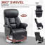 Fauteuil inclinable pivotant en polyuréthane
