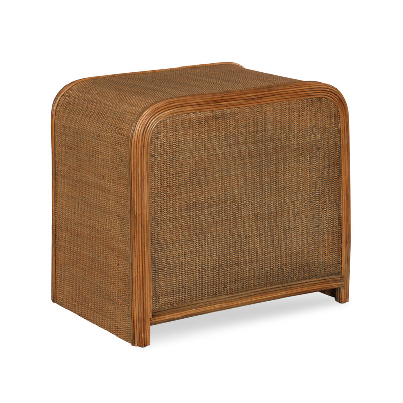 1 - Drawer Solid Wood Nightstand, Bali