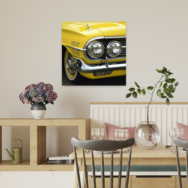 Sunburst El Camino, art rétro, H 18 po x l 18 po