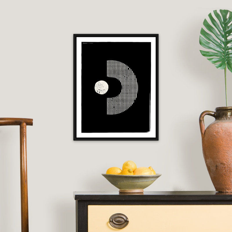 RetroGeo - Consume - reproduction sur toile, H 22 po x l 18 po x P 1,75 po, Cadre flottant noir
