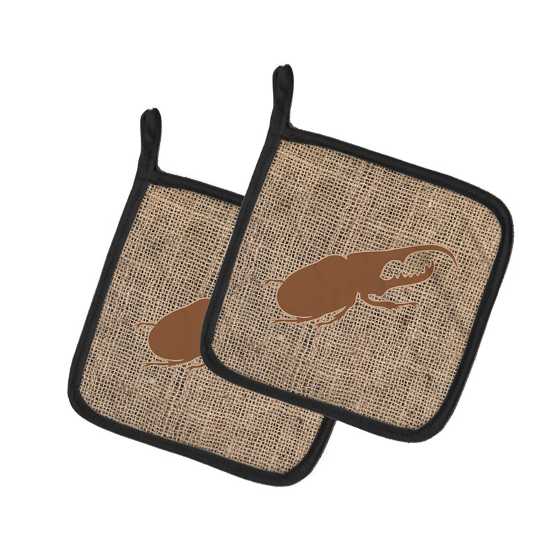 August Grove® Kunzler Polyester Potholder, Brown