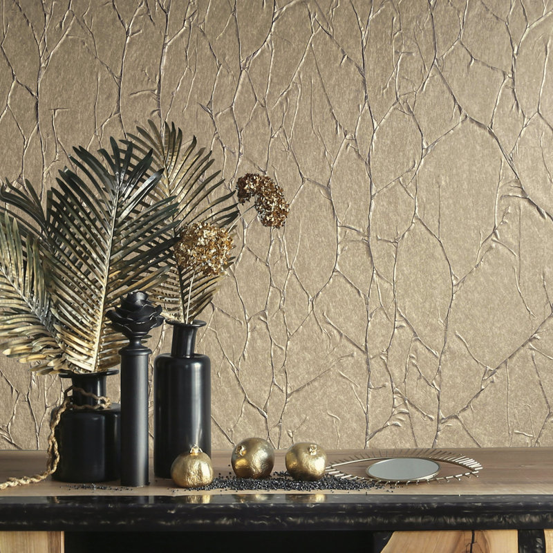 Stamford 10.05m x 70cm Low-Gloss Wallpaper Roll, Beige