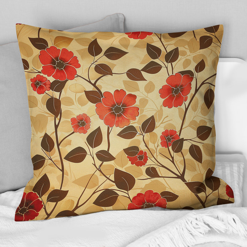 Coussin Delicate Floral Dream II - Floral, H 16 po x l 16 po