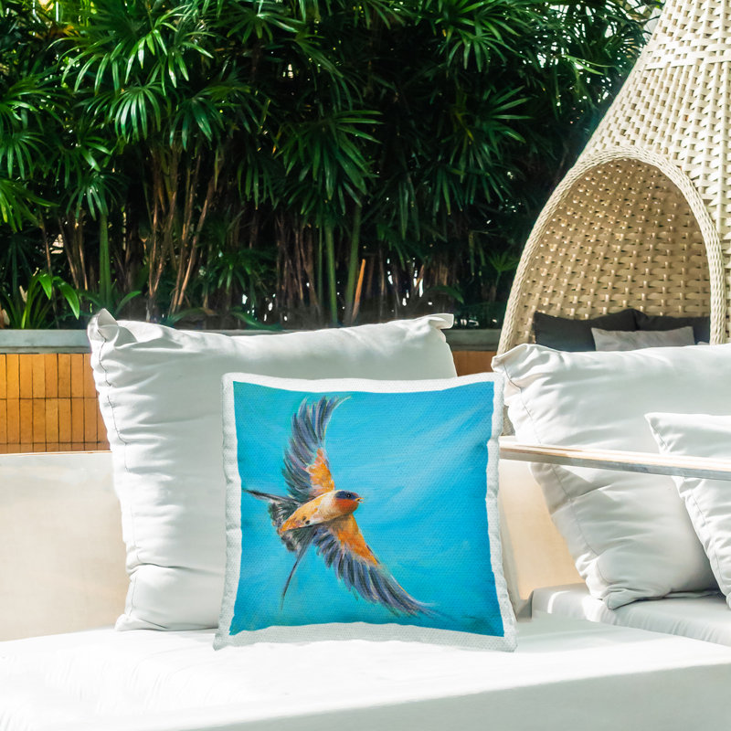 Coussin décoratif Soaring Bird on Blue