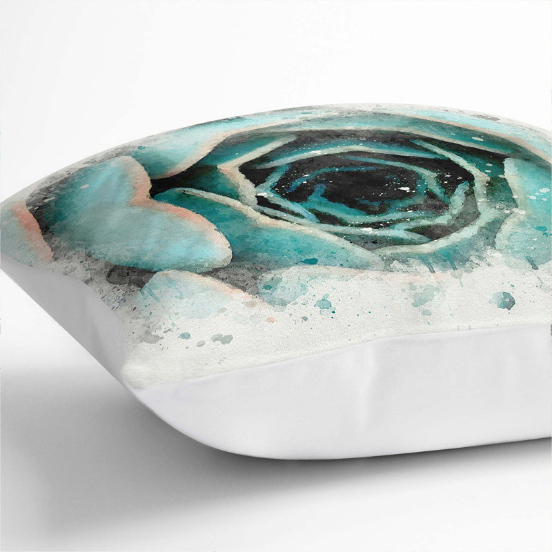 Square Throw Cushion, 40cm H x 40cm W x 15cm D, White