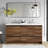 60.5" Double Bathroom Vanity With Cultured Marble Top-210285097