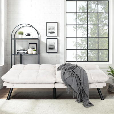 67” Velvet Futon Sofa Bed