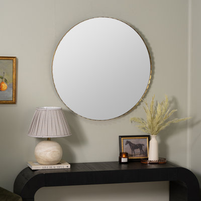 Round Wall and Leaning Mirror