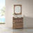 Asellus 31"W x 22"D Bath Vanity in Reclaimed Gray with White Marble Top and White Basin