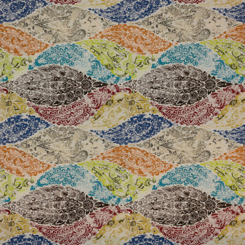Tissu aquarelle floral corail de mer
