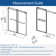 Opal Mirage MCOCOD 72" W x 76" H Double Smooth Sliding Shower Door with 3/8"(10mm)Clear Glass