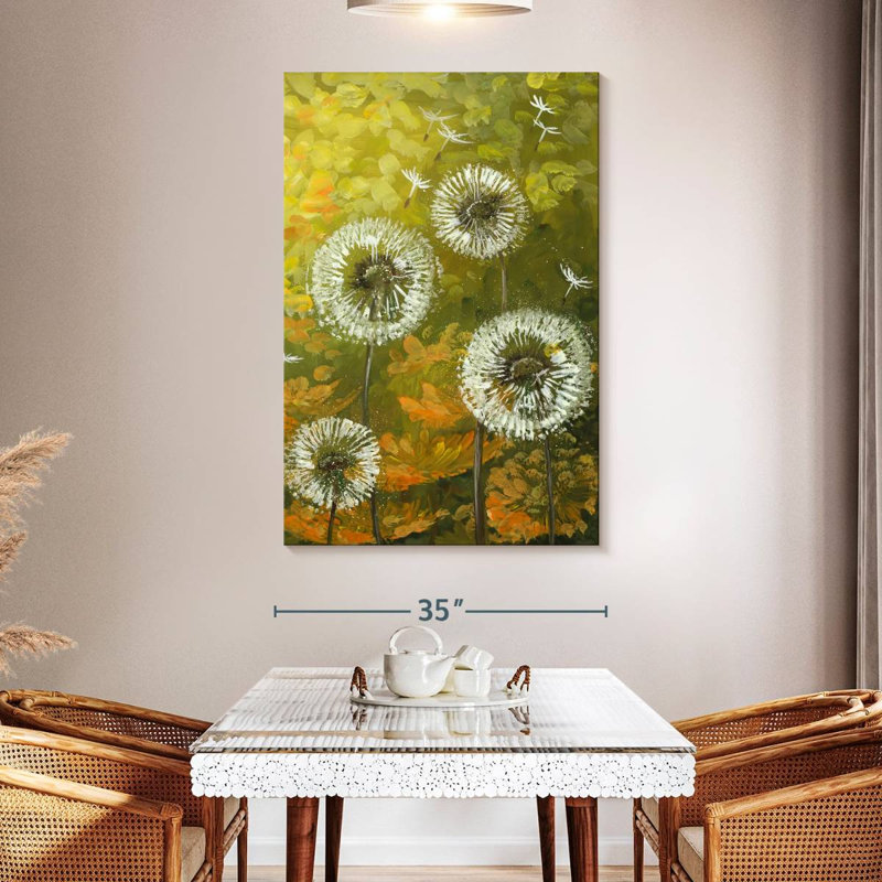 Harnek Dandelions, 51" H x 34" W