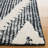 Jarexy Hand Tufted Wool/Cotton Southwestern Rug in Ivory/Black-1626310111