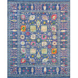 Oriental Area Rug in Navy